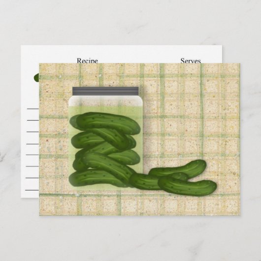 Pickles Recipcard Briefkaart (Voorkant / Achterkant)