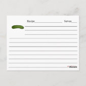 Pickles Recipcard Briefkaart (Achterkant)