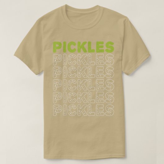 Pickles Vegan Pickle Lover Vegetable Farming Vege T-shirt (Design voorkant)