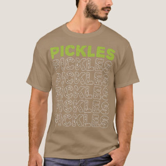 Pickles Vegan Pickle Lover Vegetable Farming Vege T-shirt