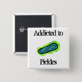 Pickles Vierkante Button 5,1 Cm (Voorkant /achterkant)