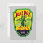 Pickles voedseletiket Briefkaart (Voorkant / Achterkant)