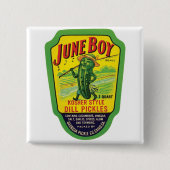 Pickles voedseletiket Vierkante Button 5,1 Cm (Voorkant)