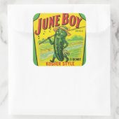 Pickles voedseletiket Vierkante Sticker (Tas)