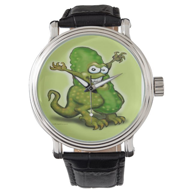 Picklesaurus Rex Horloge (Voorkant)