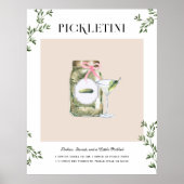 Pickletini | Bachelorette Signature Drink Poster (Voorkant)