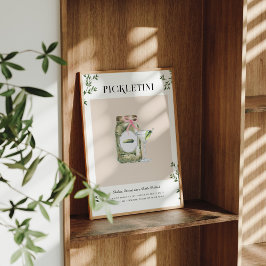 Pickletini | Signature-drank voor vrijgezellenfees Poster