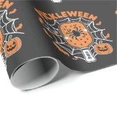 Pickleween Grappig Spooky Halloween Pickleball Spo Cadeaupapier (Rol Hoek)