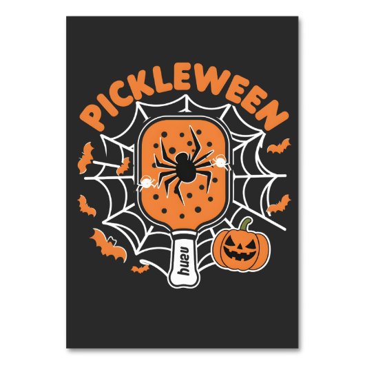 Pickleween Grappig Spooky Halloween Pickleball Spo Kaart (Voorkant)