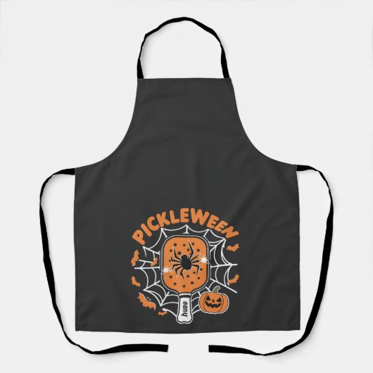 Pickleween Grappig Spooky Halloween Pickleball Spo Schort (Voorkant)