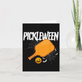 Pickleween Halloween Pickleball Kaart (Voorkant)