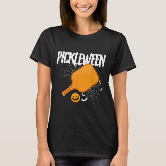 Pickleween Halloween Pickleball T-shirt (Voorkant)