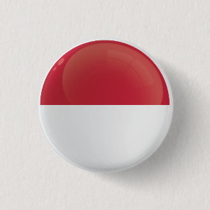 Pickmarkering voor Indonesië Ronde Button 3,2 Cm