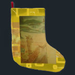 Picknick aan de kust grote kerstsok<br><div class="desc">Deze kerstkous op basis van het schilderij "Picnic by the Seashore" dat in 2000 in een beroemde NYC-galerij te zien was, maakt deel uit van de geschiedenis van onze reis in de wereld van de uitgeverskunst, die culmineerde in de producten die op onze website www.popcornanime.com worden aangeboden. Hier heb je...</div>