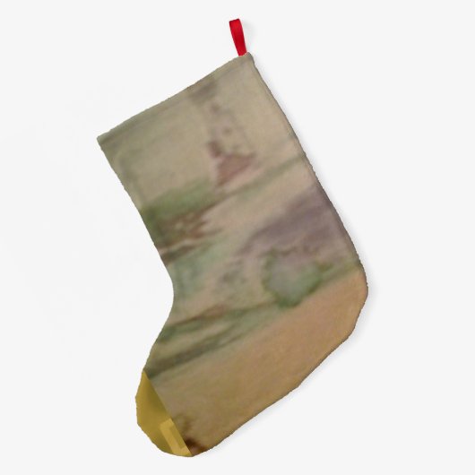 Picknick aan de kust grote kerstsok (Achterkant (Hangend))