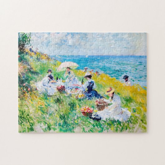 Picknick aan zee - Impressionistische Kunst Legpuzzel (Horizontaal)