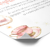 Picknick Baby Brunch Baby shower Late Night Luiers Poster (Hoek)