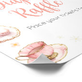Picknick Baby Brunch Baby shower Luier Raffle Poster (Hoek)