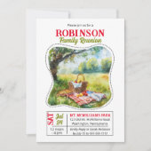 Picknick Basket Scène Familie Reünie Viering Kaart (Voorkant)