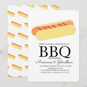 Picknick BBQ Barbecue Hot Dogs Kaart