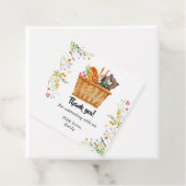 Picknick Bedankt kaart, gunsten Bedankjes Labels (In situ)