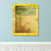 Picknick bij de zee Popcorn Anime Canvas Afdruk (Insitu (Houten vloer))