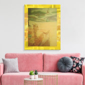 Picknick bij de zee Popcorn Anime Canvas Afdruk (Insitu (Woonkamer))