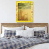Picknick bij de zee Popcorn Anime Canvas Afdruk (Insitu (Slaapkamer))
