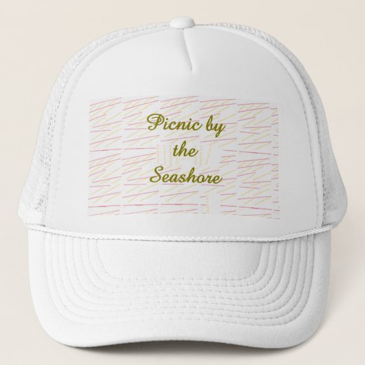 Picknick bij de zee trucker pet (Voorkant)