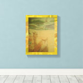 Picknick bij het Seashore Concert Geometric Canvas Afdruk (Insitu (Houten vloer))