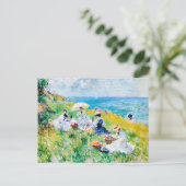 Picknick bij het Zee - Impressionistisch kunstwerk Briefkaart (Staand voorkant)