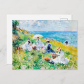 Picknick bij het Zee - Impressionistisch kunstwerk Briefkaart (Voorkant / Achterkant)