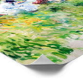 Picknick bij het Zee - Impressionistisch kunstwerk Poster (Hoek)