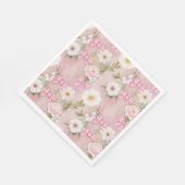 Picknick Borden - Bloemen en Gingham Bows Servet (Hoek)