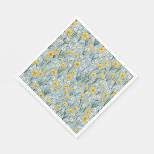 Picknick Borden - narcissen Servet (Hoek)