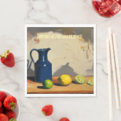 Picknick Borden - Rustic Jug Italianate Lemons Lim Servet (Insitu)