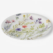 Picknick Borden - Wildflowers Papieren Bordje (Gekanteld)