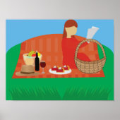 Picknick buiten poster (Voorkant)