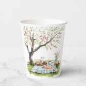 Picknick Design Paper Cup Papieren Bekers (Achterkant)