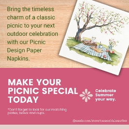 Picknick Design Papieren Servet