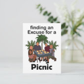 Picknick Feestelijke Picknick Uitnodiging (Staand voorkant)