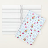 Picknick Gingham Blauw   Notitieboek (Binnen)