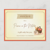 'Picknick' Grappige Cadeaubon Briefkaart (Voorkant)