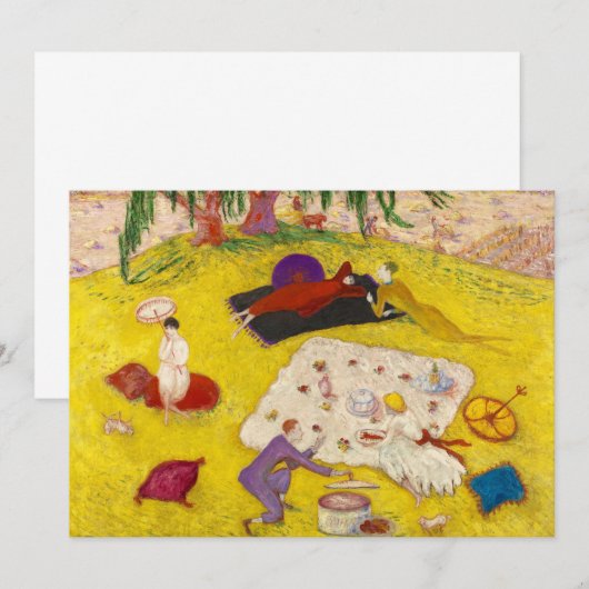 Picknick in Bedford Hills door Florine Stettheim Bedankkaart (Voorkant / Achterkant)