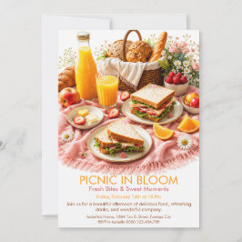 Picknick in bloei - Lente brunch tuinfeest Kaart