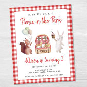 Picknick in de Birthday Party Budget Invite