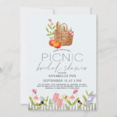 Picknick in het Park Basket Floral Vrijgezellenfee Kaart (Voorkant)