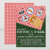 PICKNICK in het PARK: Familie Bijeenkomst Kaart (Voorkant / Achterkant)