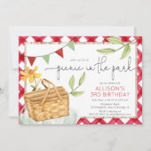 Picknick in het park zomer verjaardagsfeest kaart (Voorkant)