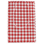 Picknick in het platteland Gingham Medium Cadeauzakje (Voorkant)